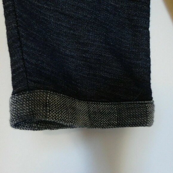 NWT EILEEN FISHER Denim Cotton Indigo Doubleweave Open Round Neck Short Jacket L - Picture 4 of 7